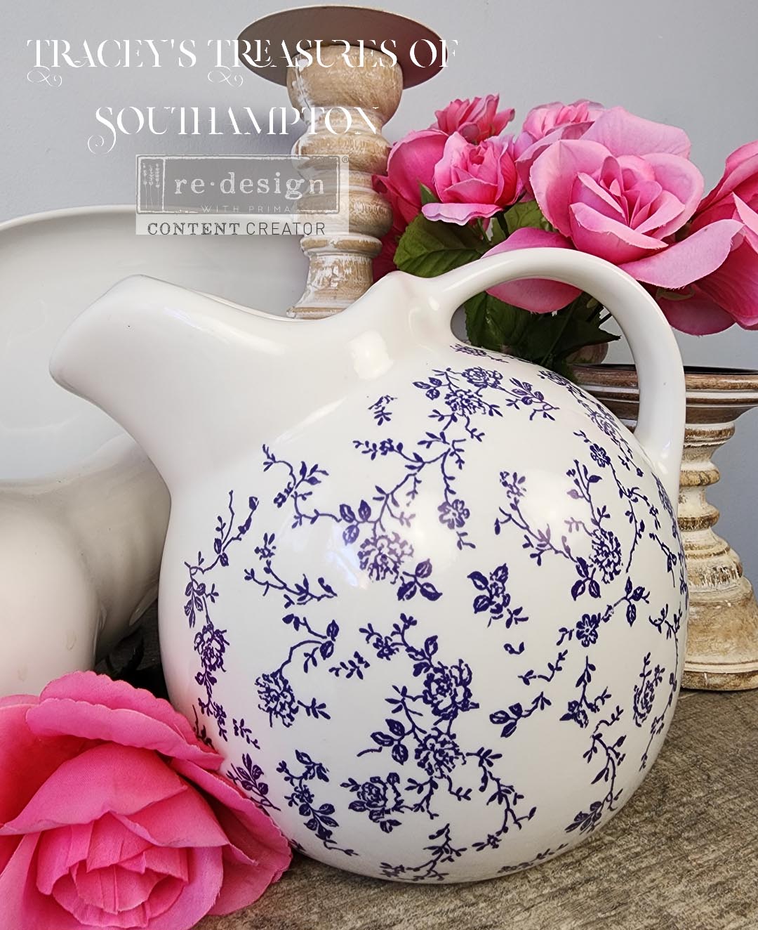 Redesign H20 Transfer - WILD GARDEN (2 sheets, each 21.59cm x 27.94cm) - Rustic Farmhouse Charm