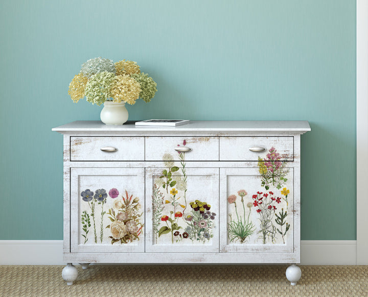 WILD HERBS Redesign Decoupage Tissue Paper 48.26cm x 76.2cm - Rustic Farmhouse Charm