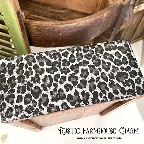 WILD LEOPARD SPOTS LARGE SILVER Metallic Foil - Rustic Farmhouse Charm