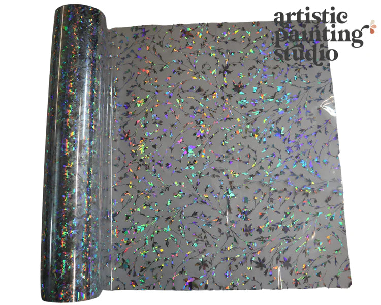 WILLOW HOLOGRAM Transparent Metallic Foil - Rustic Farmhouse Charm