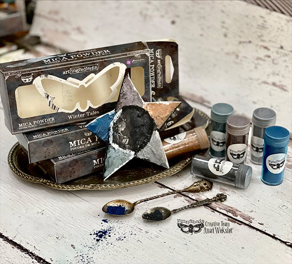 WINTER TALES Mica Powder Set by Finnabair Prima - Rustic Farmhouse Charm