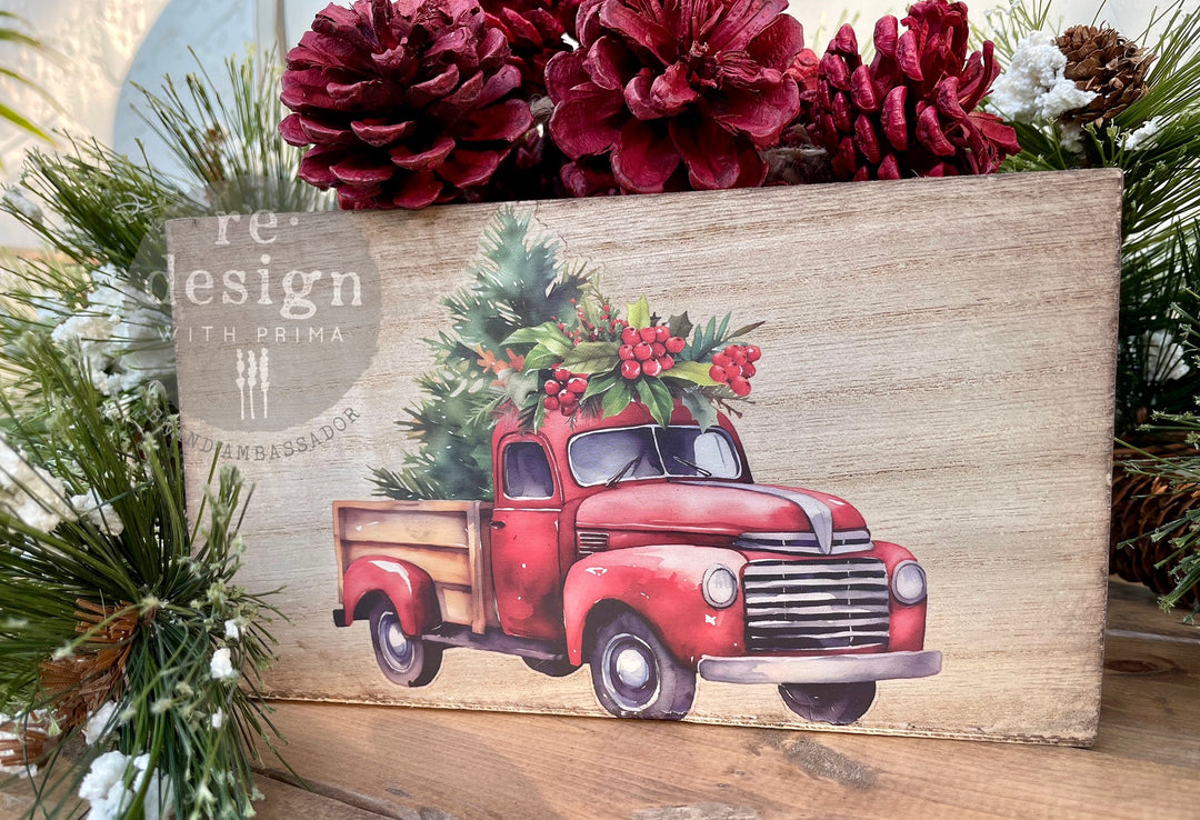 Redesign Small Transfer - WINTER WONDERLAND WONDERS (3 sheets, each 15.24cm x 30.48cm) - Rustic Farmhouse Charm