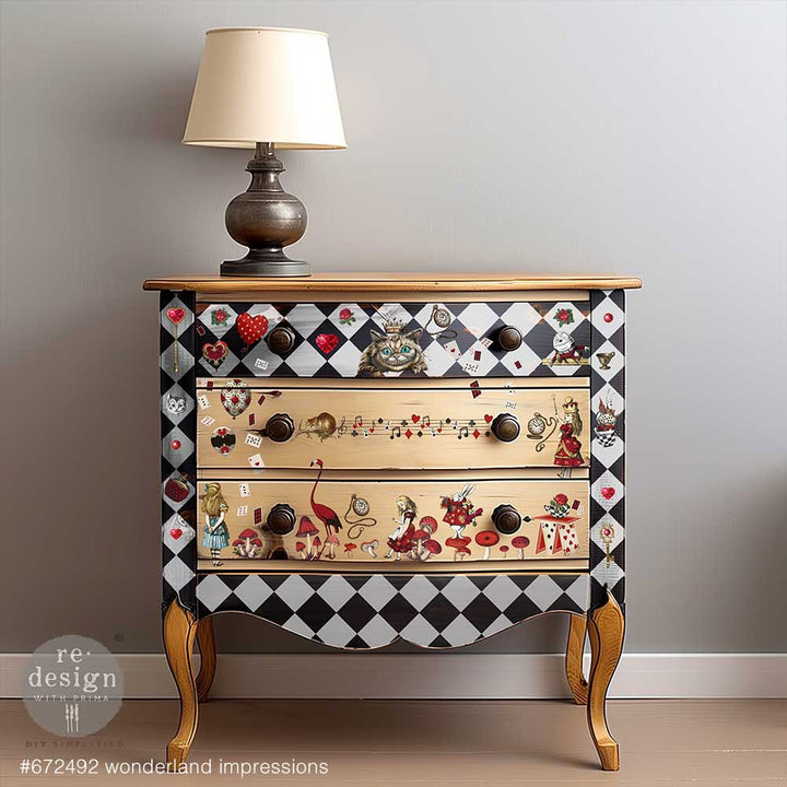 Redesign Middy Transfer - WONDERLAND IMPRESSIONS (3 sheets, each 21.59cm x 27.94cm) - Rustic Farmhouse Charm