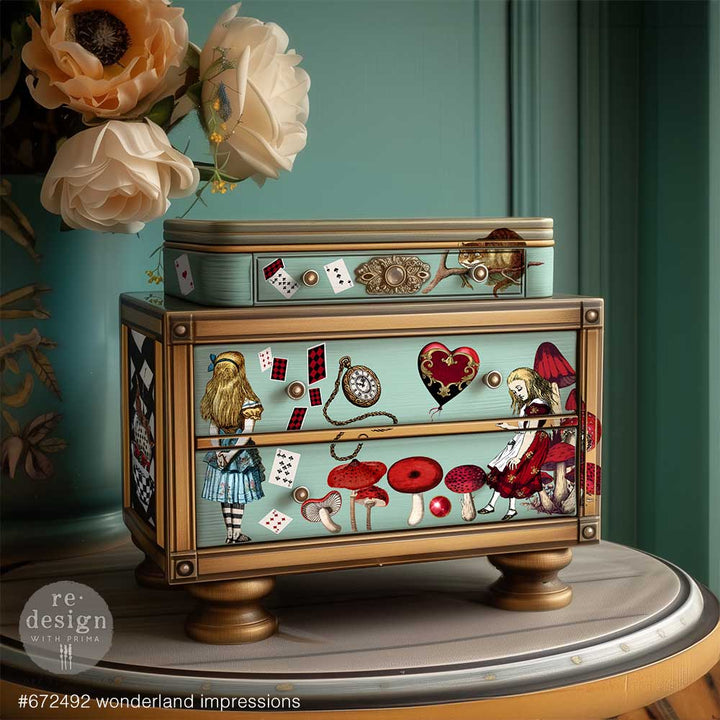 Redesign Middy Transfer - WONDERLAND IMPRESSIONS (3 sheets, each 21.59cm x 27.94cm) - Rustic Farmhouse Charm