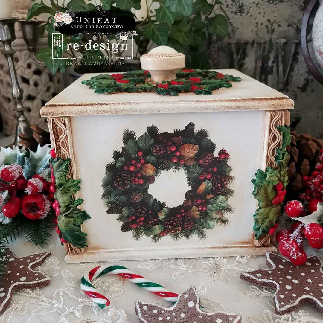 NEW! Redesign Middy Transfer - YULETIDE NOSTALGIA (4 sheets, each 21.59cm x 27.94cm) - Rustic Farmhouse Charm