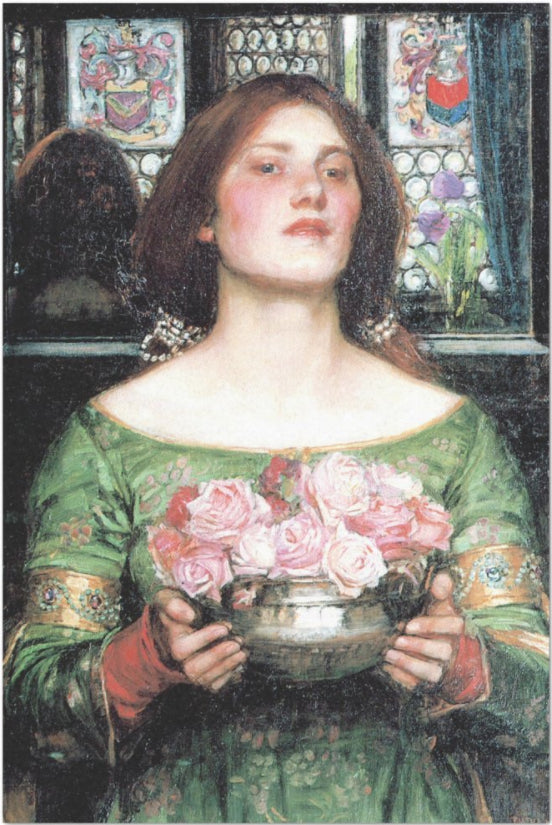 Decoupage Tissue Paper - John Waterhouse Painting 'Gather Ye Rosebuds While Ye May' (50.8cm x 76.2cm) - Rustic Farmhouse Charm