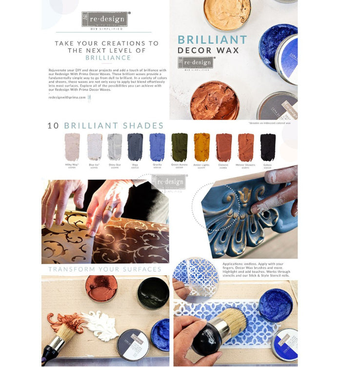 SHINY STAR Wax Paste by Redesign with Prima (50ml) - Rustic Farmhouse Charm
