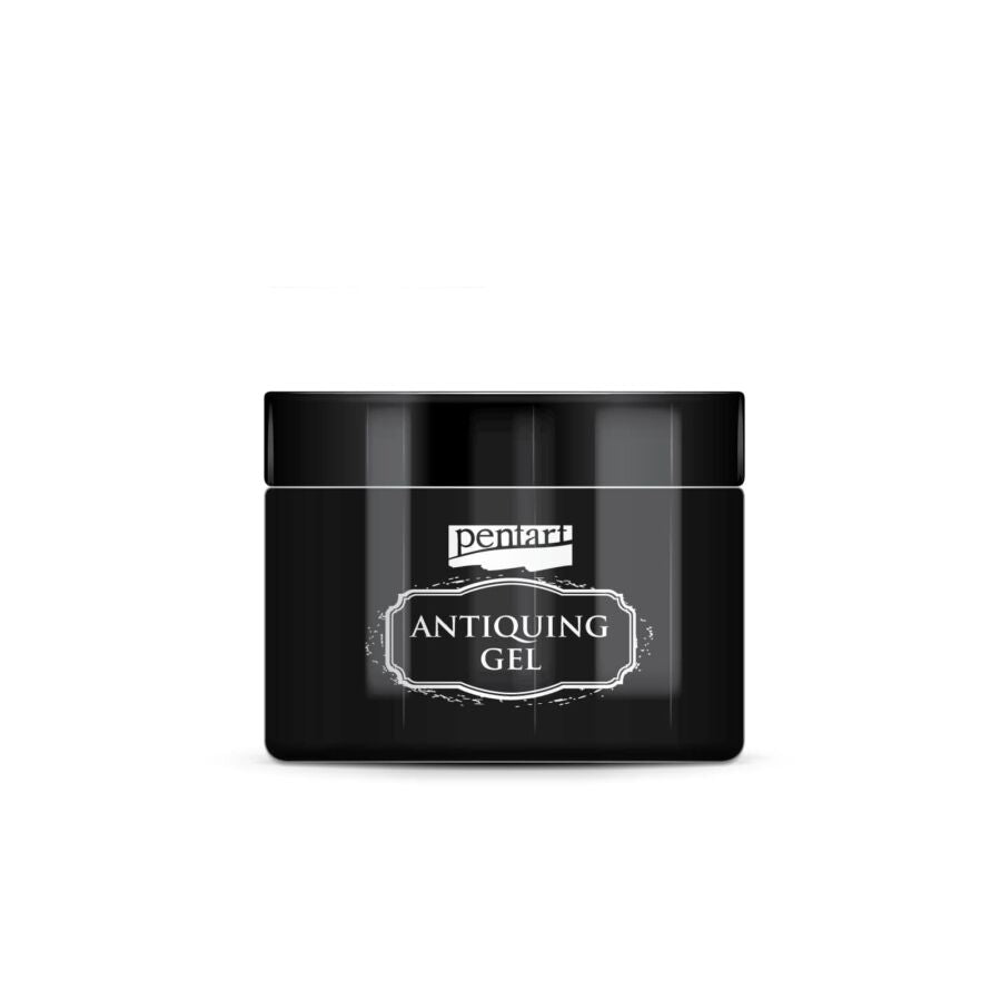 BLACK Antiquing Gel by Pentart 150ml - Rustic Farmhouse Charm