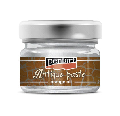 SILVER Antique Paste by Pentart 20ml - Rustic Farmhouse Charm