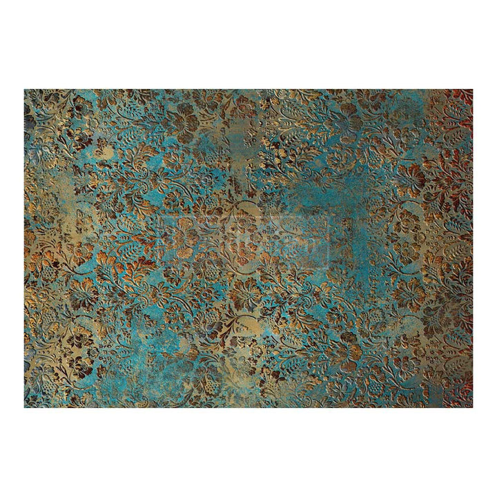 NEW! AGED PATINA Redesign A1 Decoupage Fibre Paper (59.44cm x 84.07cm) - Rustic Farmhouse Charm