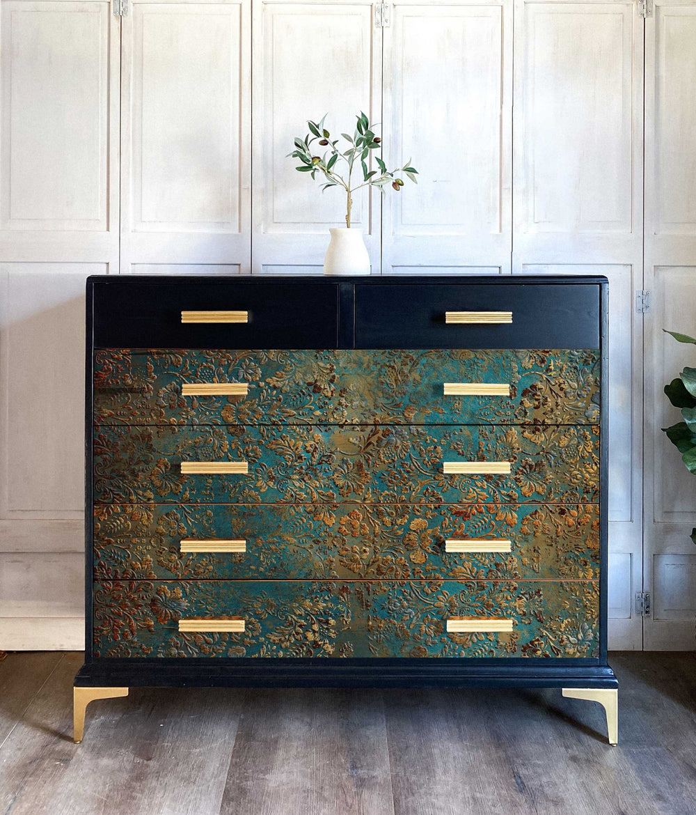 NEW! AGED PATINA Redesign A1 Decoupage Fibre Paper (59.44cm x 84.07cm) - Rustic Farmhouse Charm