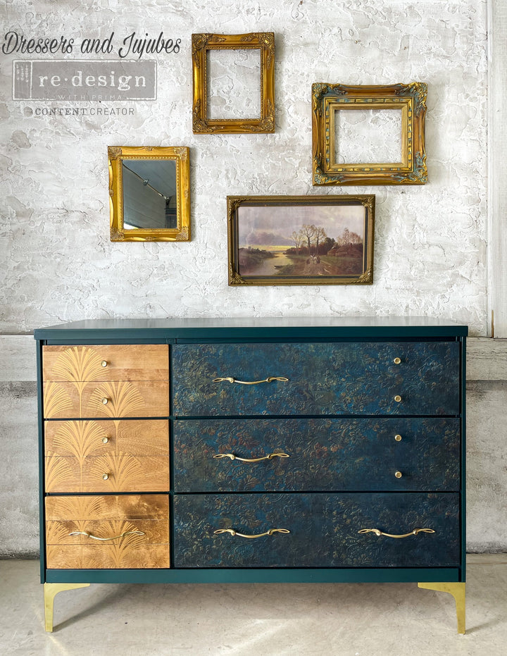 NEW! AGED PATINA Redesign A1 Decoupage Fibre Paper (59.44cm x 84.07cm) - Rustic Farmhouse Charm