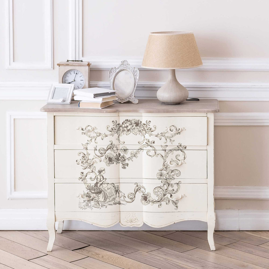 NEW! Redesign Transfer - ALAINA TOILE (88.9cm x 60.96cm) - Rustic Farmhouse Charm