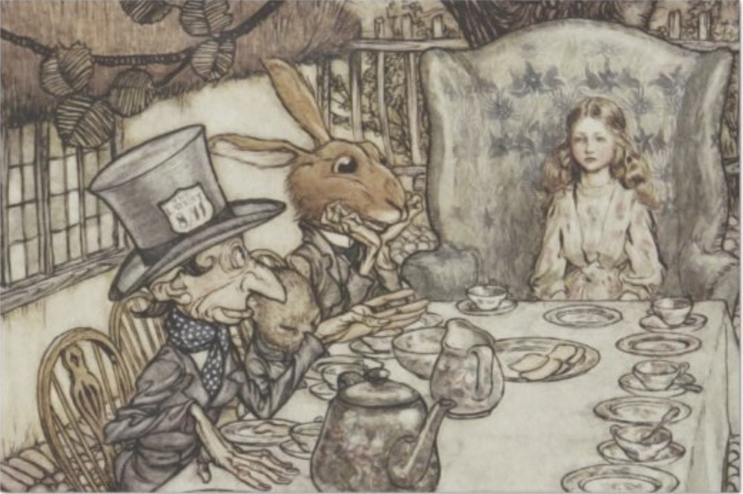 Decoupage Tissue Paper - Another Mad Hatter's Tea Party, Alice in Wonderland (50.8cm x 76.2cm) - Rustic Farmhouse Charm