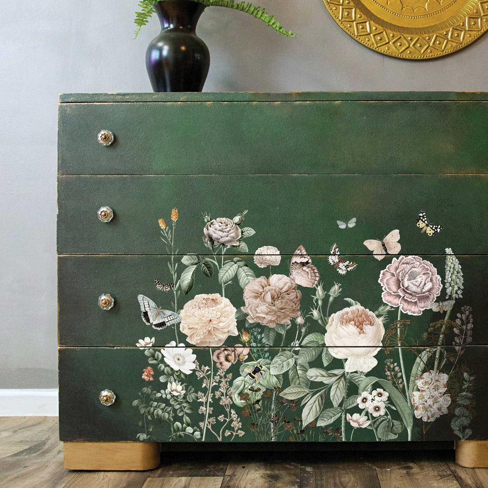 NEW! Redesign Transfer - ALL THE FLOWERS (88.9cm x 60.96cm) - Rustic Farmhouse Charm