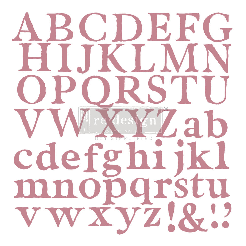 ALPHA Redesign Décor Stamp 12"x12" - Rustic Farmhouse Charm
