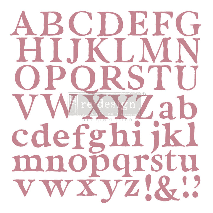 ALPHA Redesign Décor Stamp 12"x12" - Rustic Farmhouse Charm