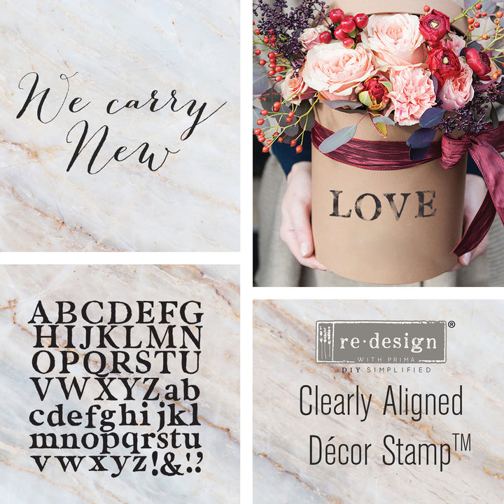 ALPHA Redesign Décor Stamp 12"x12" - Rustic Farmhouse Charm