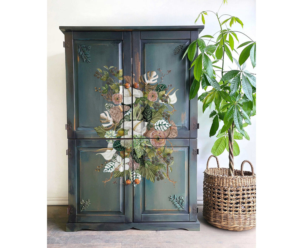 ANTHURIUM Redesign Transfer (60.96cm x 88.9cm) - Rustic Farmhouse Charm