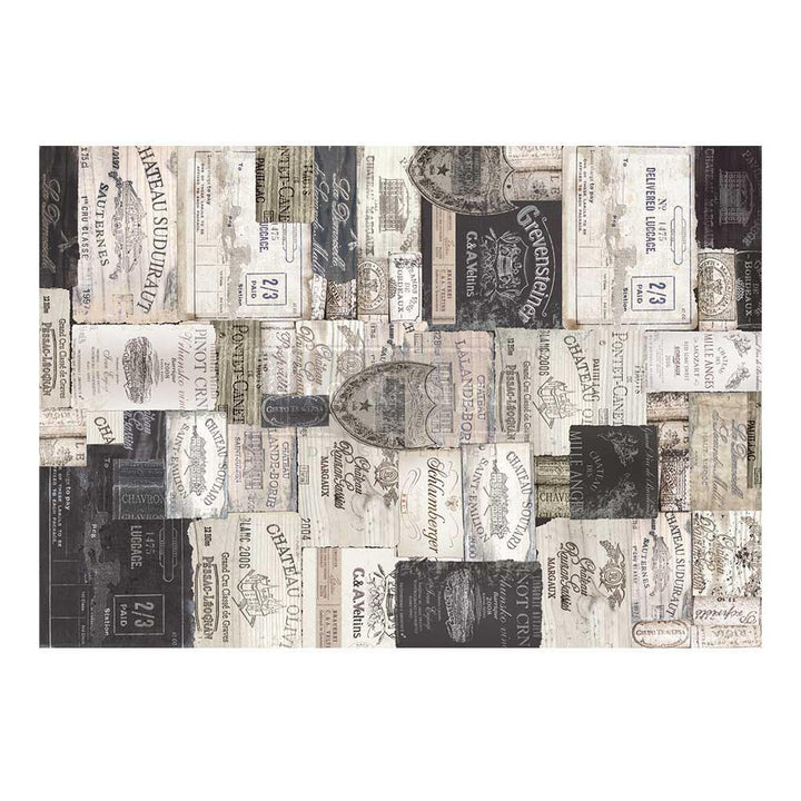 NEW! ANTIQUE LABELS Redesign A1 Decoupage Fibre Paper (59.44cm x 84.07cm) - Rustic Farmhouse Charm