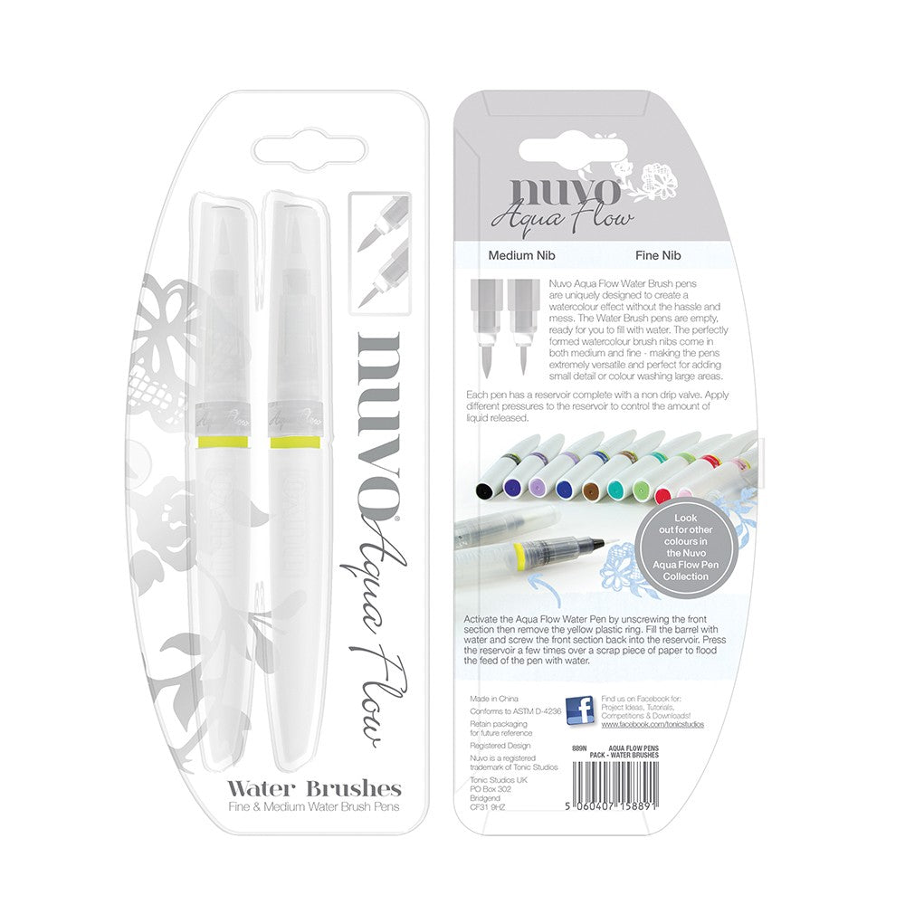 Aqua Flow Water Brushes (Set of 2) by Nuvo - Rustic Farmhouse Charm