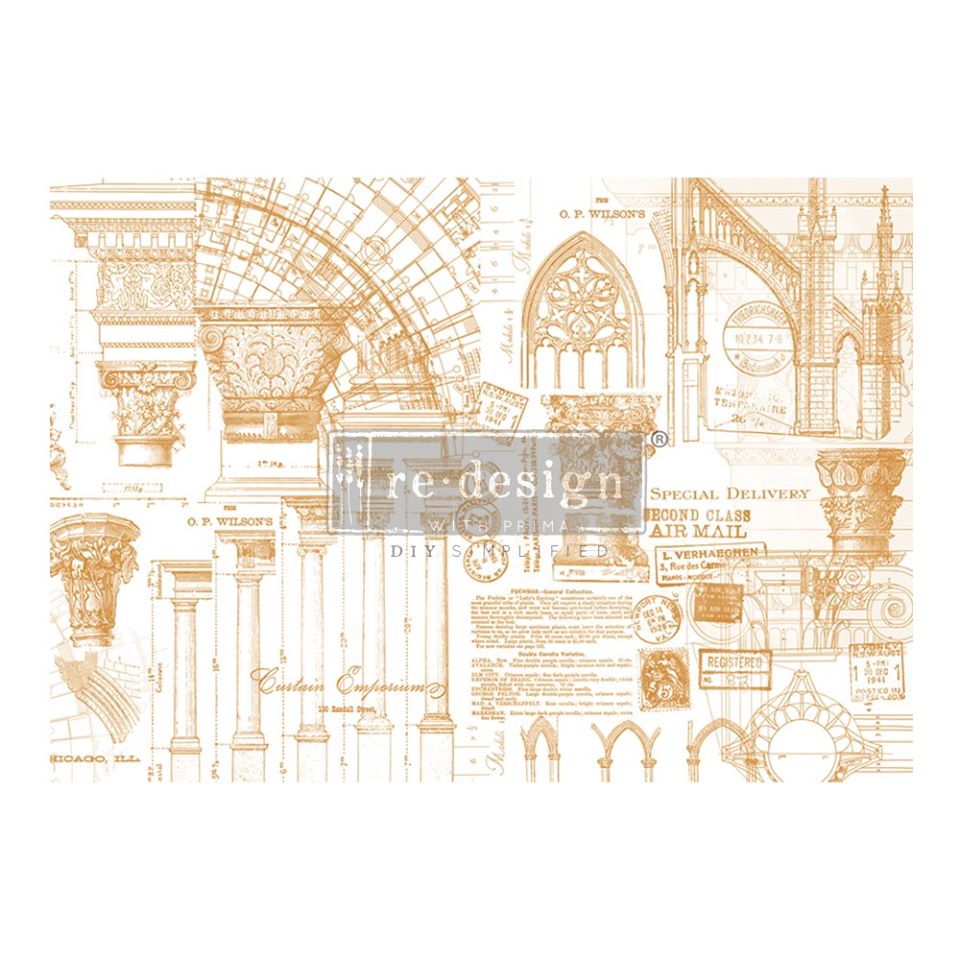 ARCHITECTURE Redesign Transfer 111.76cm x 76.2cm - Rustic Farmhouse Charm