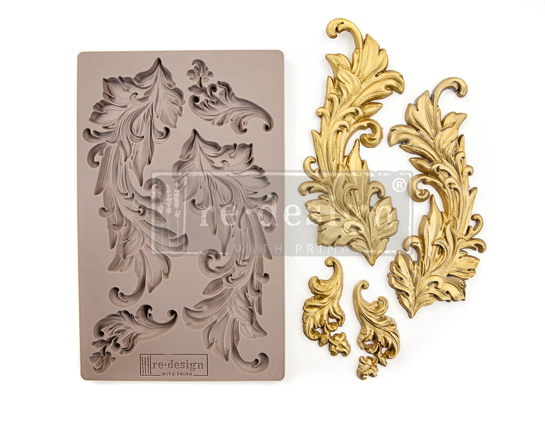 BAROQUE SWIRLS Redesign Mould - Rustic Farmhouse Charm