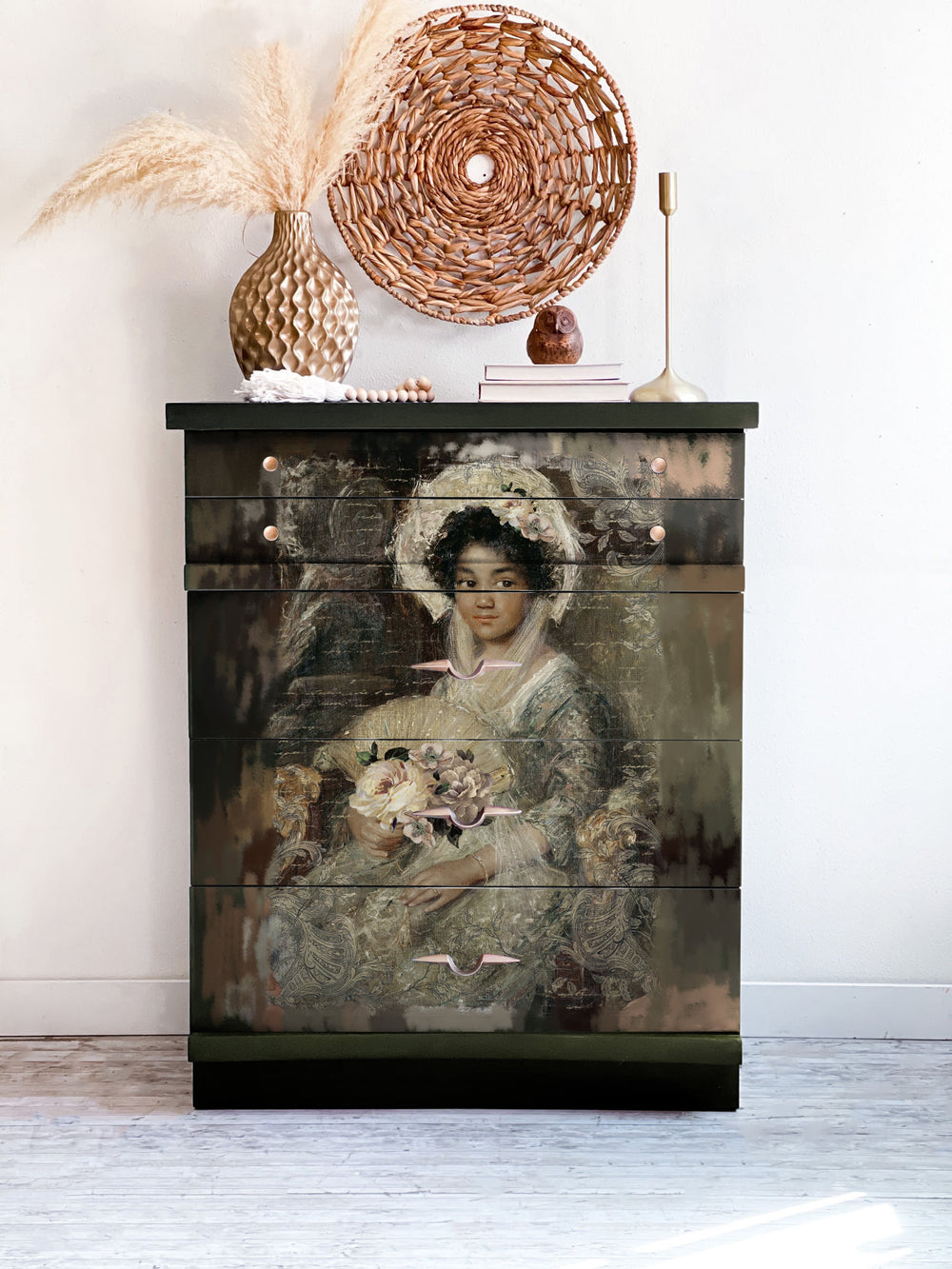 BEAUTIFUL PORTRAIT Redesign A1 Decoupage Rice Paper (59.44cm x 84.07cm) - Rustic Farmhouse Charm