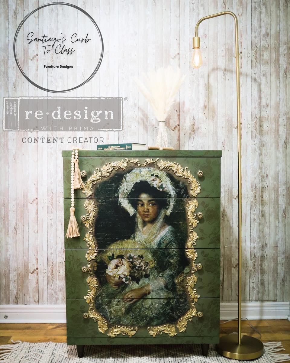 BEAUTIFUL PORTRAIT Redesign A1 Decoupage Rice Paper (59.44cm x 84.07cm) - Rustic Farmhouse Charm