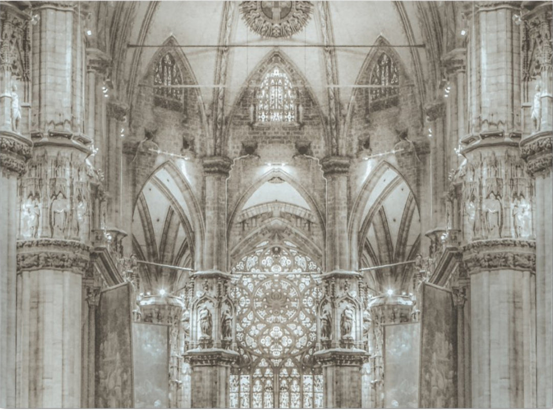 Decoupage Tissue Paper - Cathedral Interior (43.18cm x 58.42cm) - Rustic Farmhouse Charm
