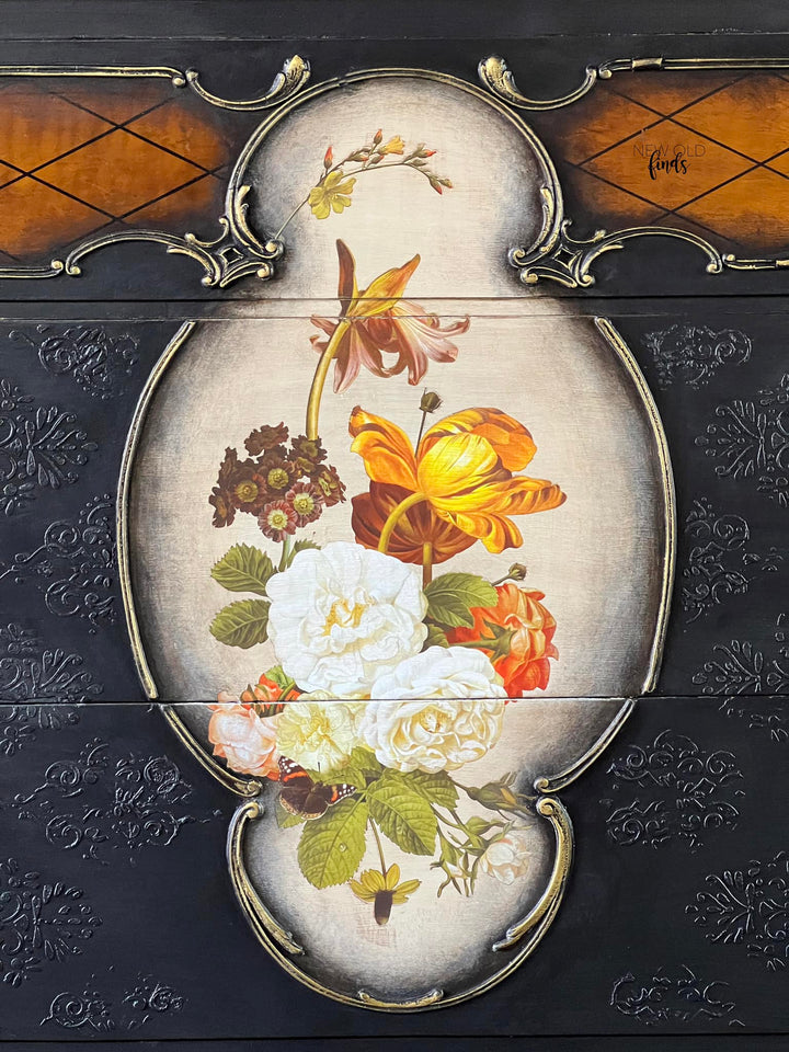 NEW! BLOSSOMED BEAUTIES Redesign Middy Transfer (3 sheets, each 21.59cm x 27.94cm) - Rustic Farmhouse Charm
