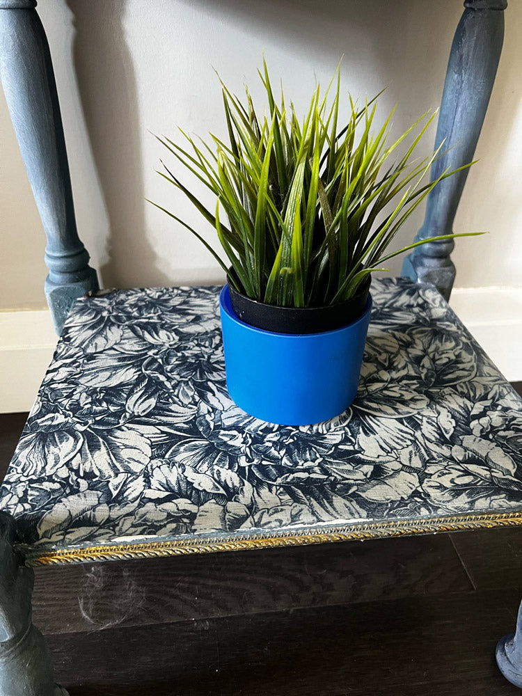 NEW! BLUE WALLPAPER Redesign A1 Decoupage Fibre Paper (59.44cm x 84.07cm) - Rustic Farmhouse Charm