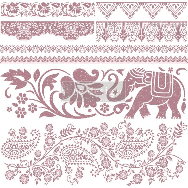 BOHEMIAN DREAMER Redesign Décor Stamp 12"x12" - Rustic Farmhouse Charm
