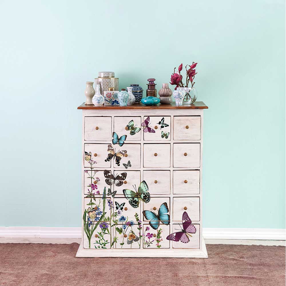 NEW! BUTTERFLY OASIS Redesign Transfer (60.96cm x 88.9cm) - Rustic Farmhouse Charm