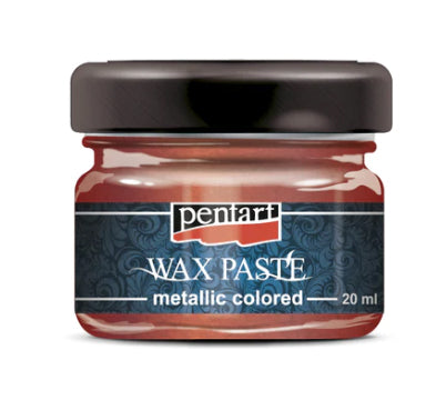 METALLIC RED Coloured Wax Paste by Pentart 20ml - Rustic Farmhouse Charm