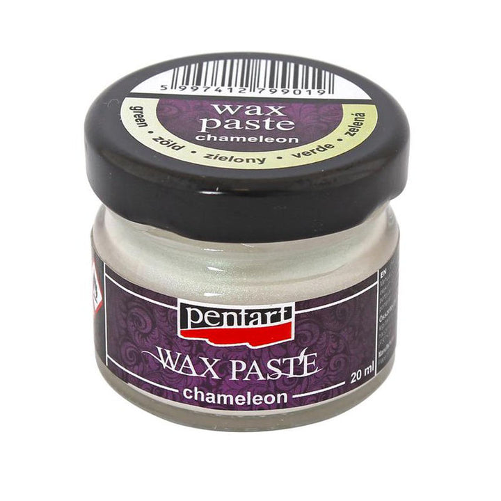 GREEN Chameleon Wax Paste by Pentart 20ml - Rustic Farmhouse Charm