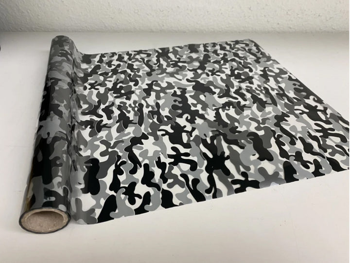 CAMO - BLACK/SILVER/CLEAR Metallic Foil - Rustic Farmhouse Charm