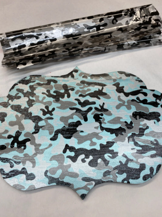 CAMO - BLACK/SILVER/CLEAR Metallic Foil - Rustic Farmhouse Charm