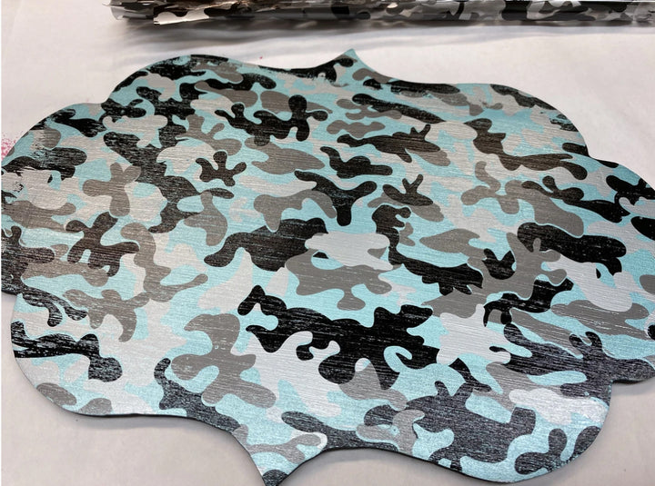 CAMO - BLACK/SILVER/CLEAR Metallic Foil - Rustic Farmhouse Charm