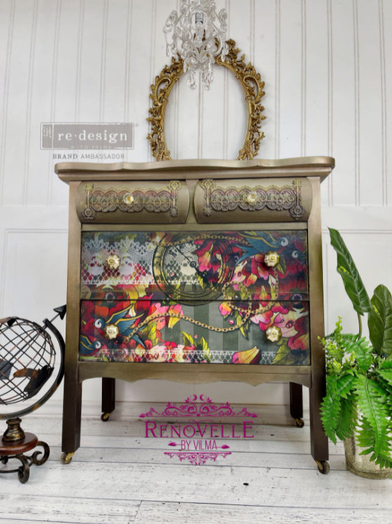 CECE INK & LACE Redesign Decoupage Tissue Paper 48.26cm x 76.2cm - Rustic Farmhouse Charm