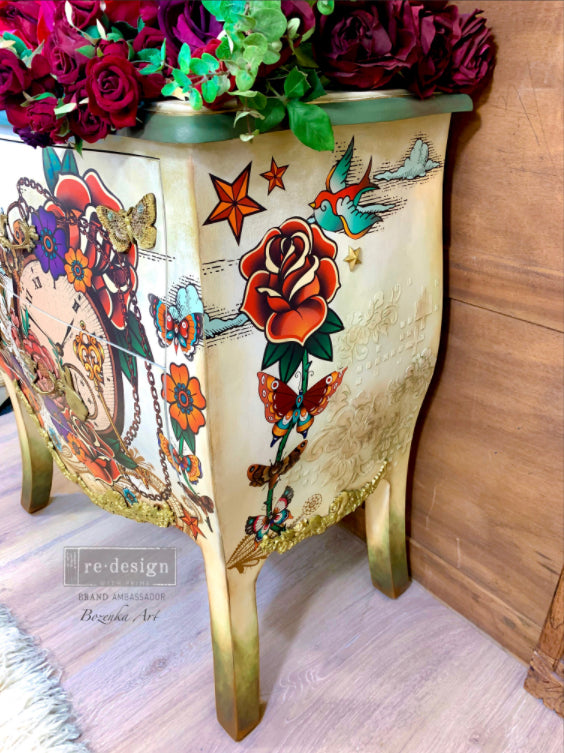 CECE INKED FLASH Redesign Transfer (60.96cm x 88.9cm) - Rustic Farmhouse Charm