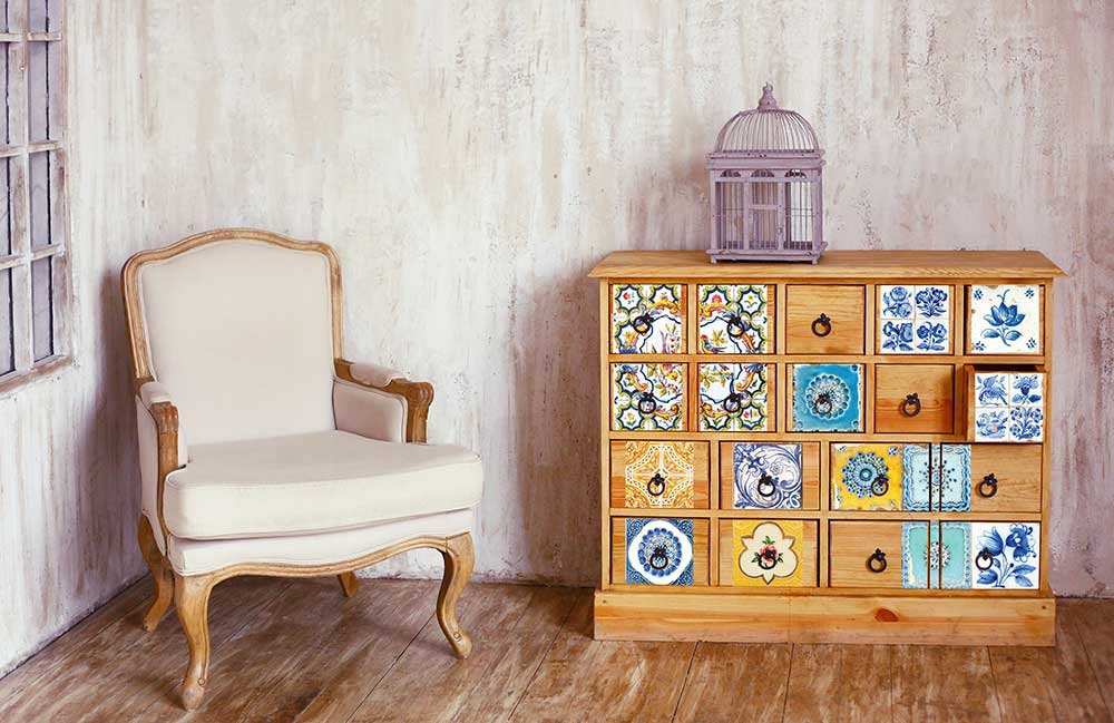 NEW! CERAMIC TILES II Redesign Transfer (60.96cm x 88.9cm) - Rustic Farmhouse Charm