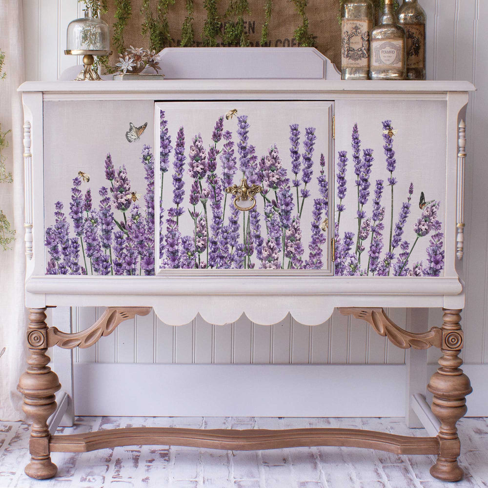 NEW! Redesign Transfer - CHAMPS DE LAVENDE (88.9cm x 60.96cm) - Rustic Farmhouse Charm
