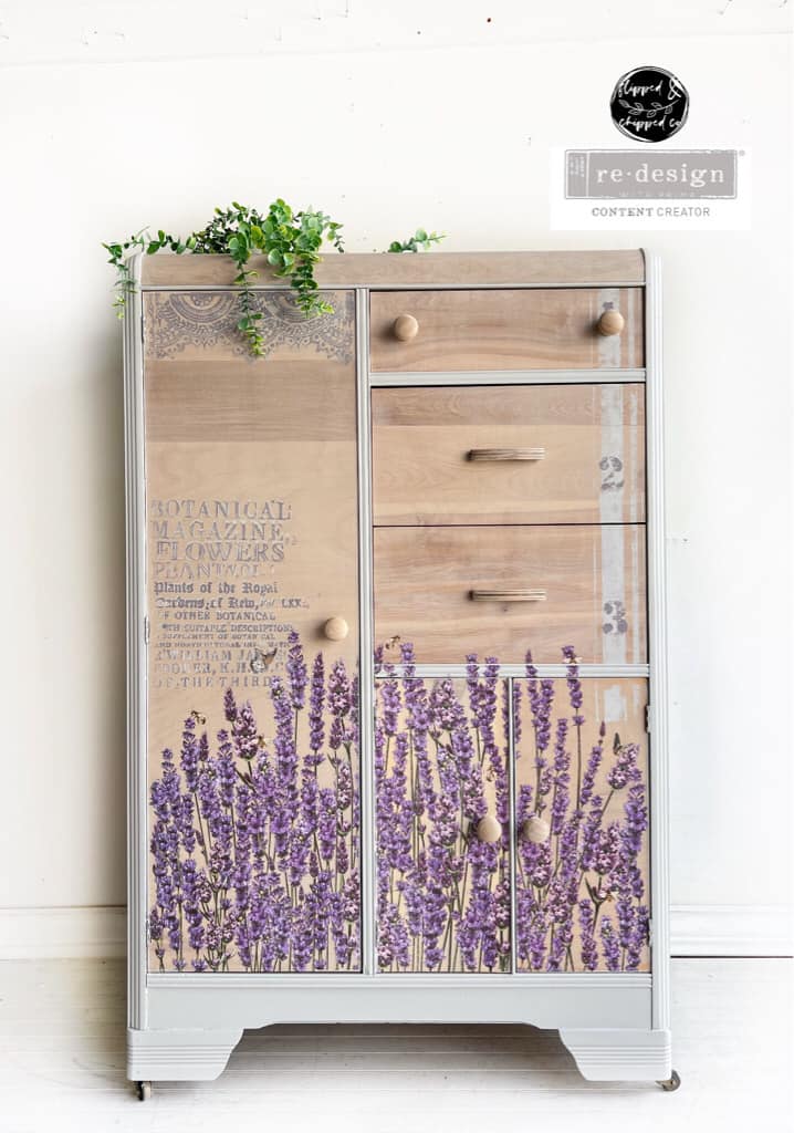 NEW! Redesign Transfer - CHAMPS DE LAVENDE (88.9cm x 60.96cm) - Rustic Farmhouse Charm