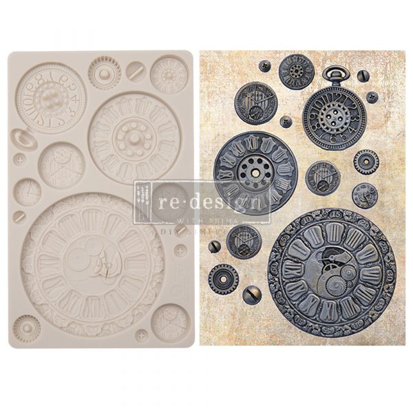 CLOCK FACES Mould by Finnabair - Rustic Farmhouse Charm