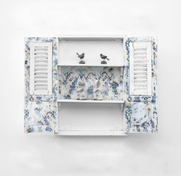 COBALT FLOURISH Redesign Decoupage Tissue Paper 48.26cm x 76.2cm - Rustic Farmhouse Charm