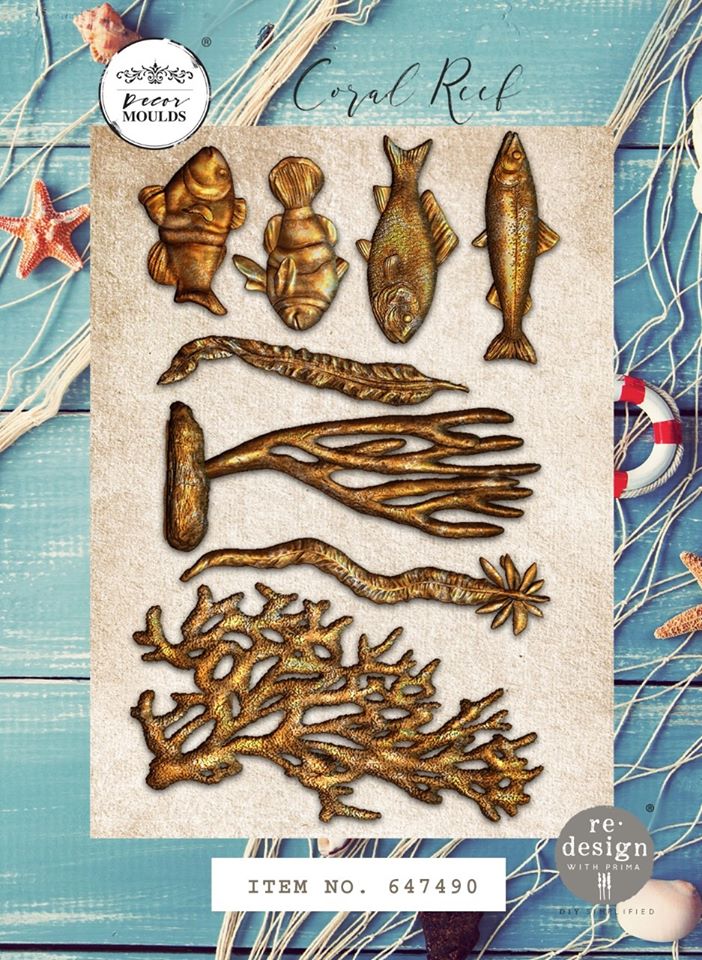 CORAL REEF Redesign Mould - Rustic Farmhouse Charm