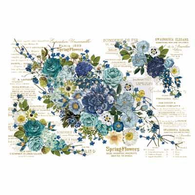 Redesign Transfer - COSMIC ROSES (111.76cm x 76.2cm) - Rustic Farmhouse Charm