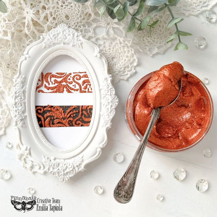 CRUSHED AMBER Jewel Texture Paste 100ml - Rustic Farmhouse Charm