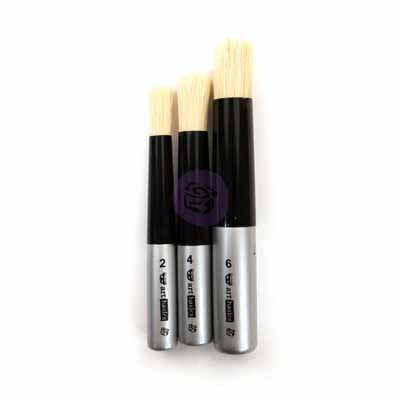 Stencil / Dabbing Brush Set of 3 by Art Basics - Rustic Farmhouse Charm